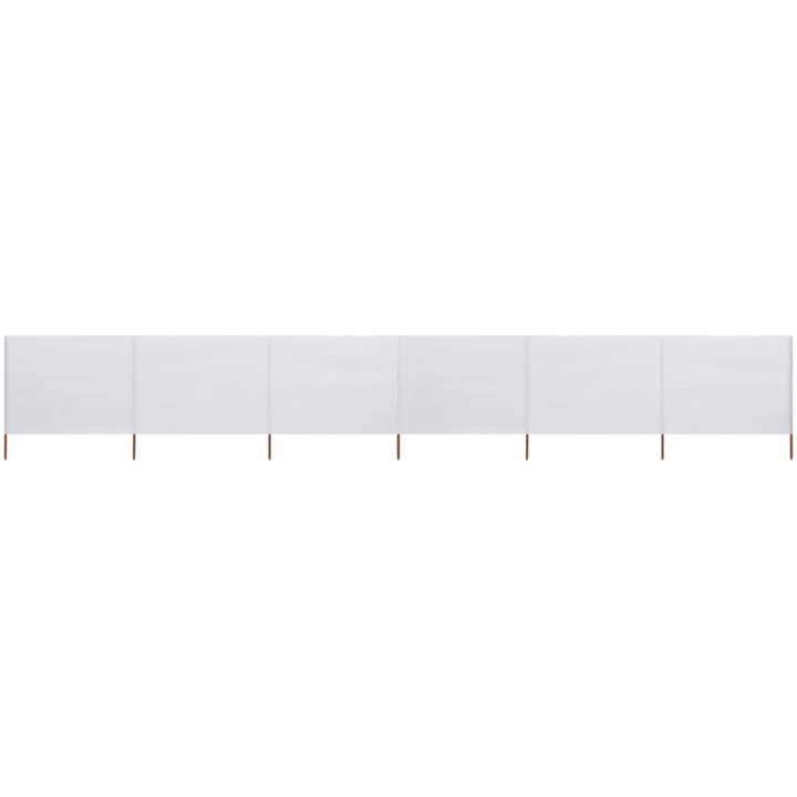 Vindskydd 6 paneler tyg vit vidaXL 800 x 80 cm – bild 2