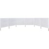 Vindskydd 6 paneler tyg vit vidaXL 800 x 80 cm – miniatyr 3