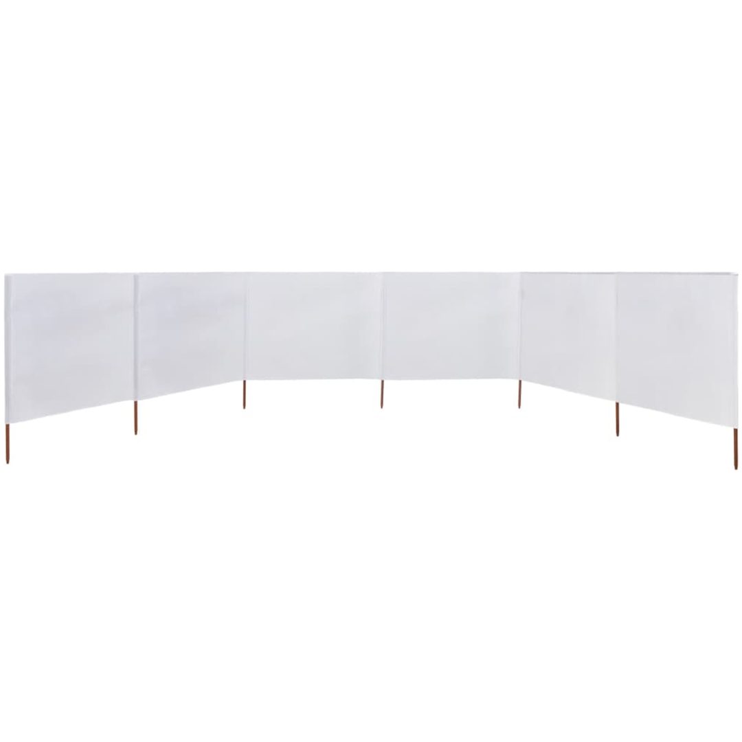 Vindskydd 6 paneler tyg vit vidaXL 800 x 80 cm – bild 3