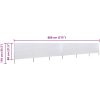 Vindskydd 6 paneler tyg vit vidaXL 800 x 80 cm – miniatyr 6