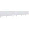 Vindskydd 6 paneler tyg vit vidaXL 800 x 80 cm – miniatyr 1