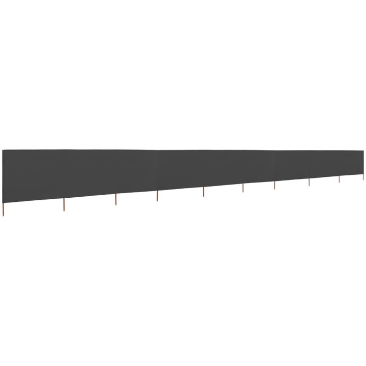 Vindskydd 9 paneler tyg antracit vidaXL 1200 x 80 cm – bild 2