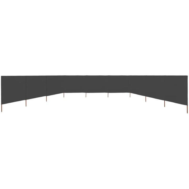 Vindskydd 9 paneler tyg antracit vidaXL 1200 x 80 cm – bild 3