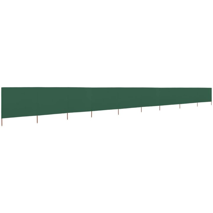 Vindskydd 9 paneler tyg grön vidaXL 1200 x 80 cm – bild 2