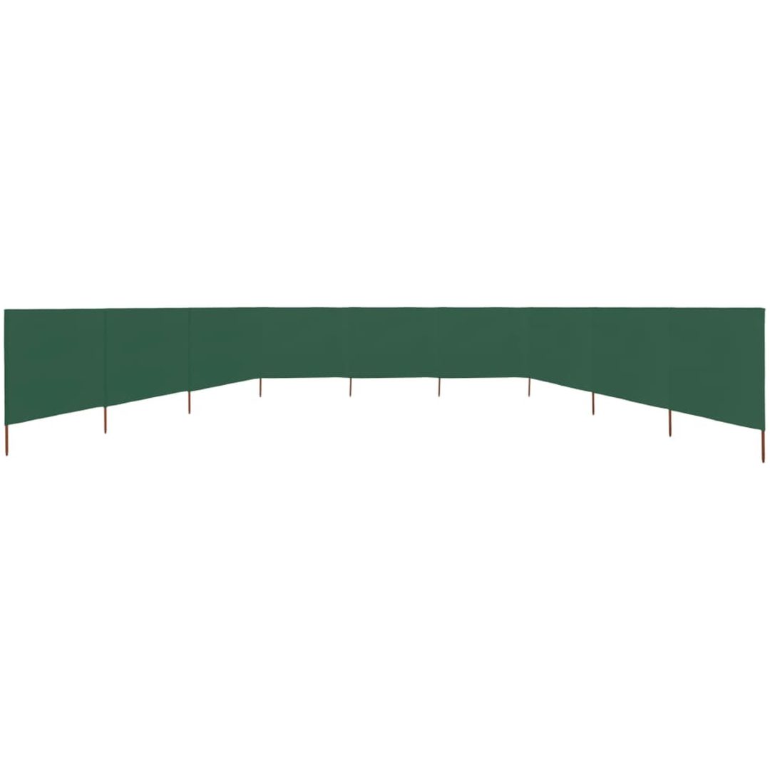 Vindskydd 9 paneler tyg grön vidaXL 1200 x 80 cm – bild 3