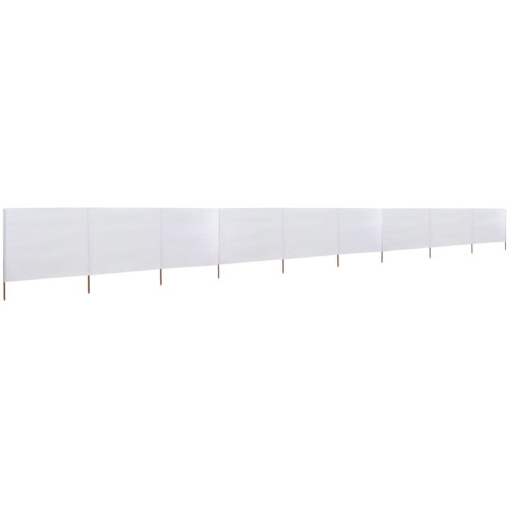 Vindskydd 9 paneler tyg sandvit vidaXL 1200 x 120 cm – bild 2