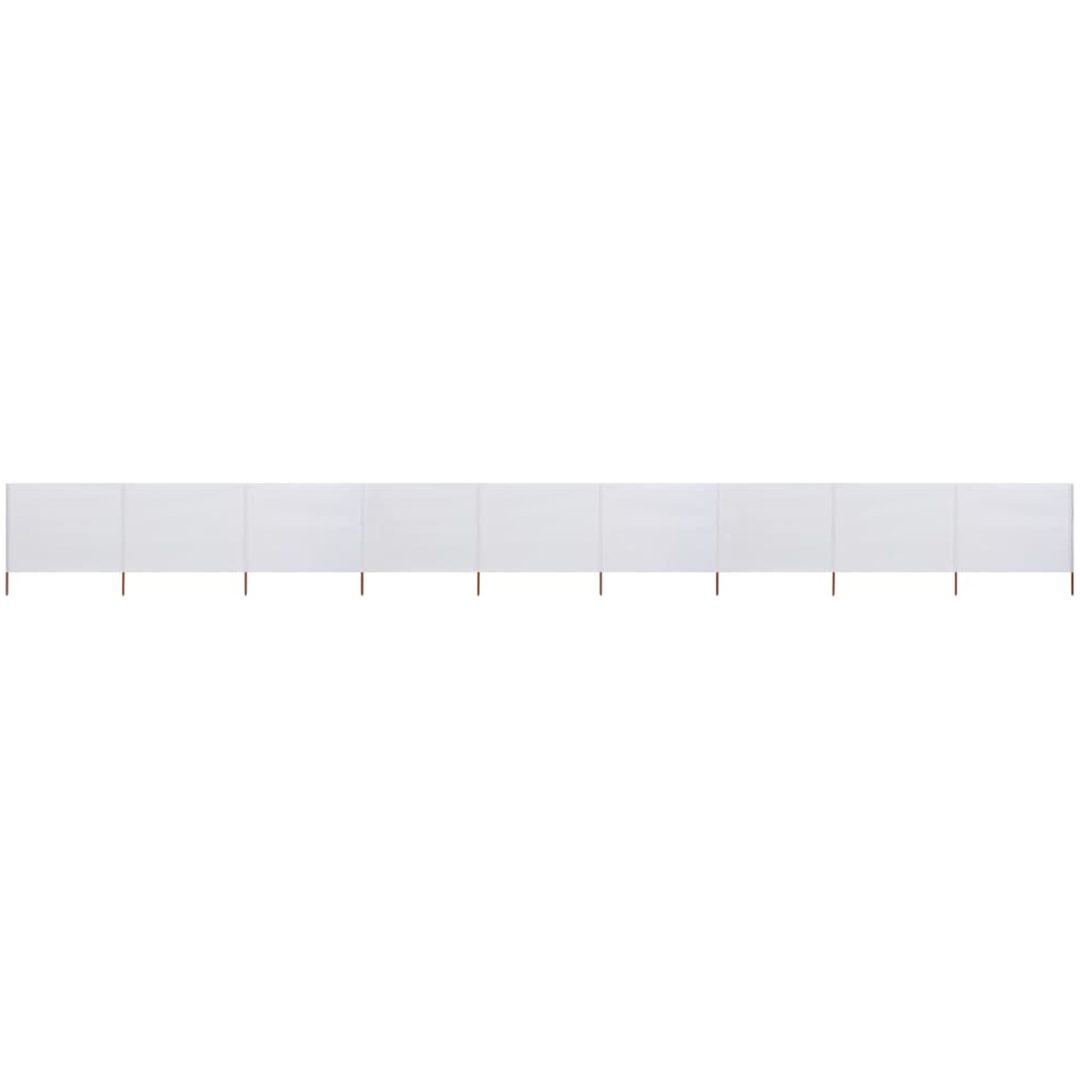 Vindskydd 9 paneler tyg sandvit vidaXL 1200 x 120 cm