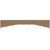 Vindskydd 9 paneler tyg taupe vidaXL 1200 x 120 cm – miniatyr 3