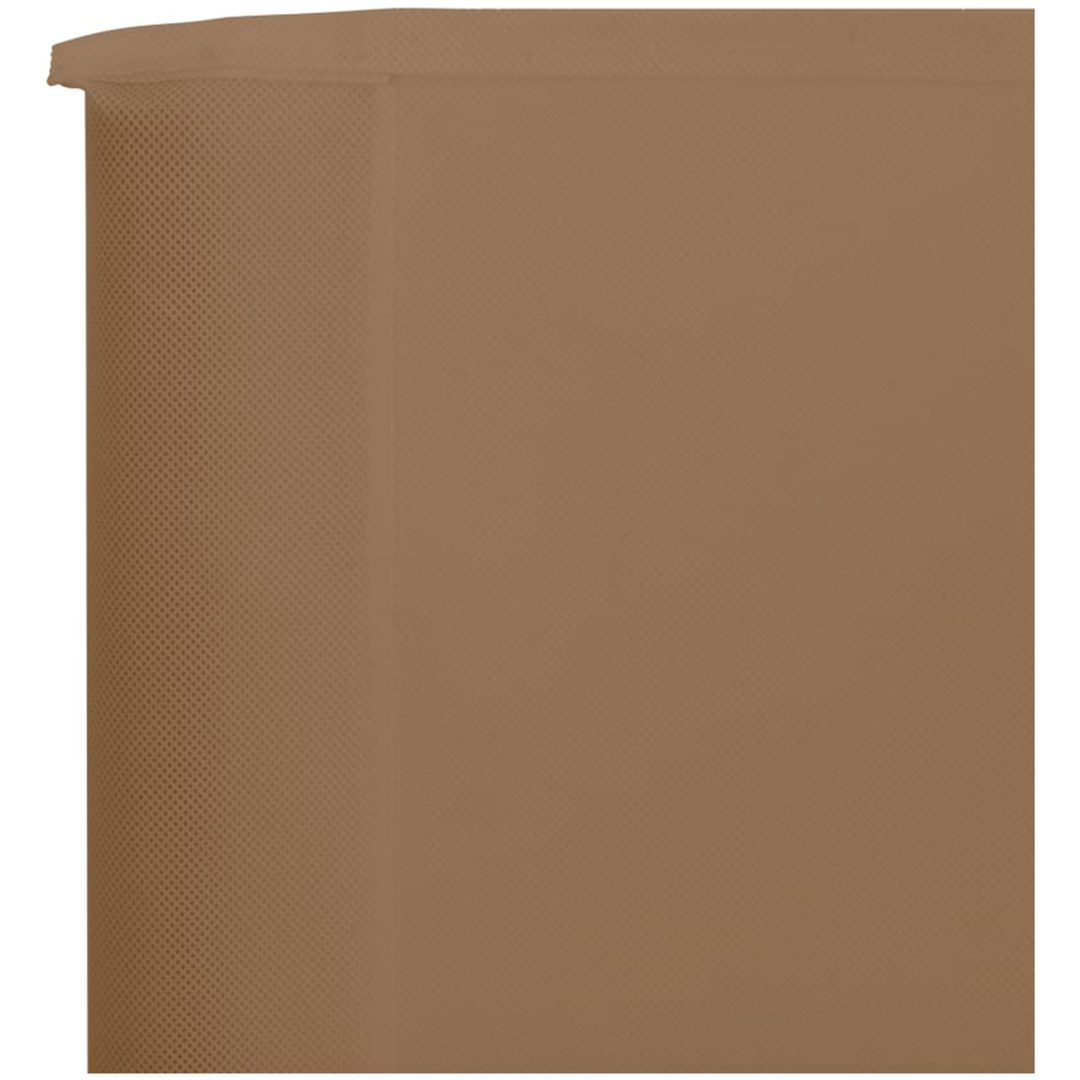 Vindskydd 9 paneler tyg taupe vidaXL 1200 x 120 cm – bild 4