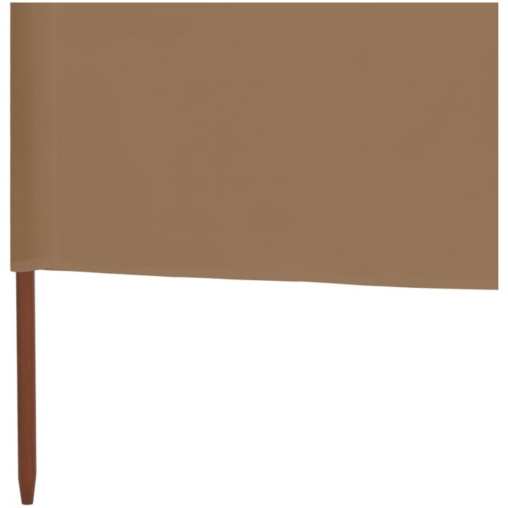 Vindskydd 9 paneler tyg taupe vidaXL 1200 x 120 cm – bild 5