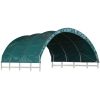 Vindskydd för boskap PVC 3,7x3,7 m grön vidaXL – miniatyr 2