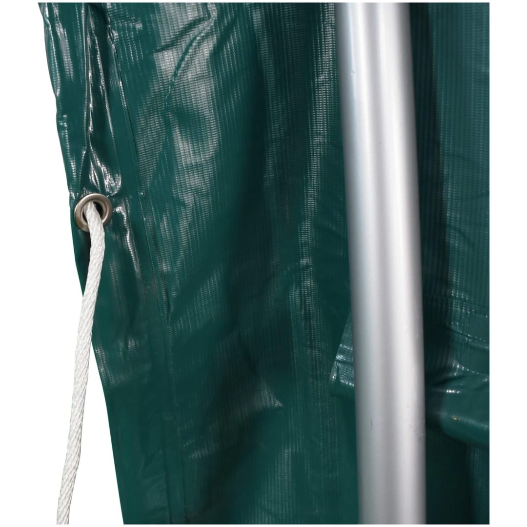 Vindskydd för boskap PVC 3,7x3,7 m grön vidaXL – bild 7
