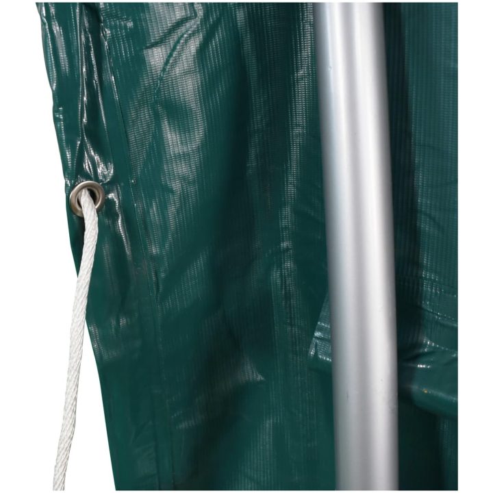 Vindskydd för boskap PVC 3,7x3,7 m grön vidaXL – bild 7
