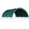 Vindskydd för boskap PVC 3,7x3,7 m grön vidaXL – miniatyr 8