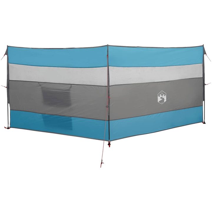 Vindskydd för camping blå vattentät vidaXL 340 x 130 cm – bild 2