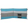 Vindskydd för camping blå vattentät vidaXL 340 x 130 cm – miniatyr 6