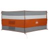 Vindskydd för camping grått och orange vattentätt vidaXL 340 x 130 cm – miniatyr 2