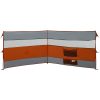 Vindskydd för camping grått och orange vattentätt vidaXL 340 x 130 cm – miniatyr 6