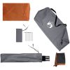 Vindskydd för camping grått och orange vattentätt vidaXL 340 x 130 cm – miniatyr 10