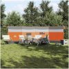 Vindskydd för camping grått och orange vattentätt vidaXL 510 x 153 cm – miniatyr 3
