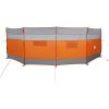 Vindskydd för camping grått och orange vattentätt vidaXL 510 x 153 cm – miniatyr 4