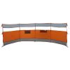 Vindskydd för camping grått och orange vattentätt vidaXL 510 x 153 cm – miniatyr 6