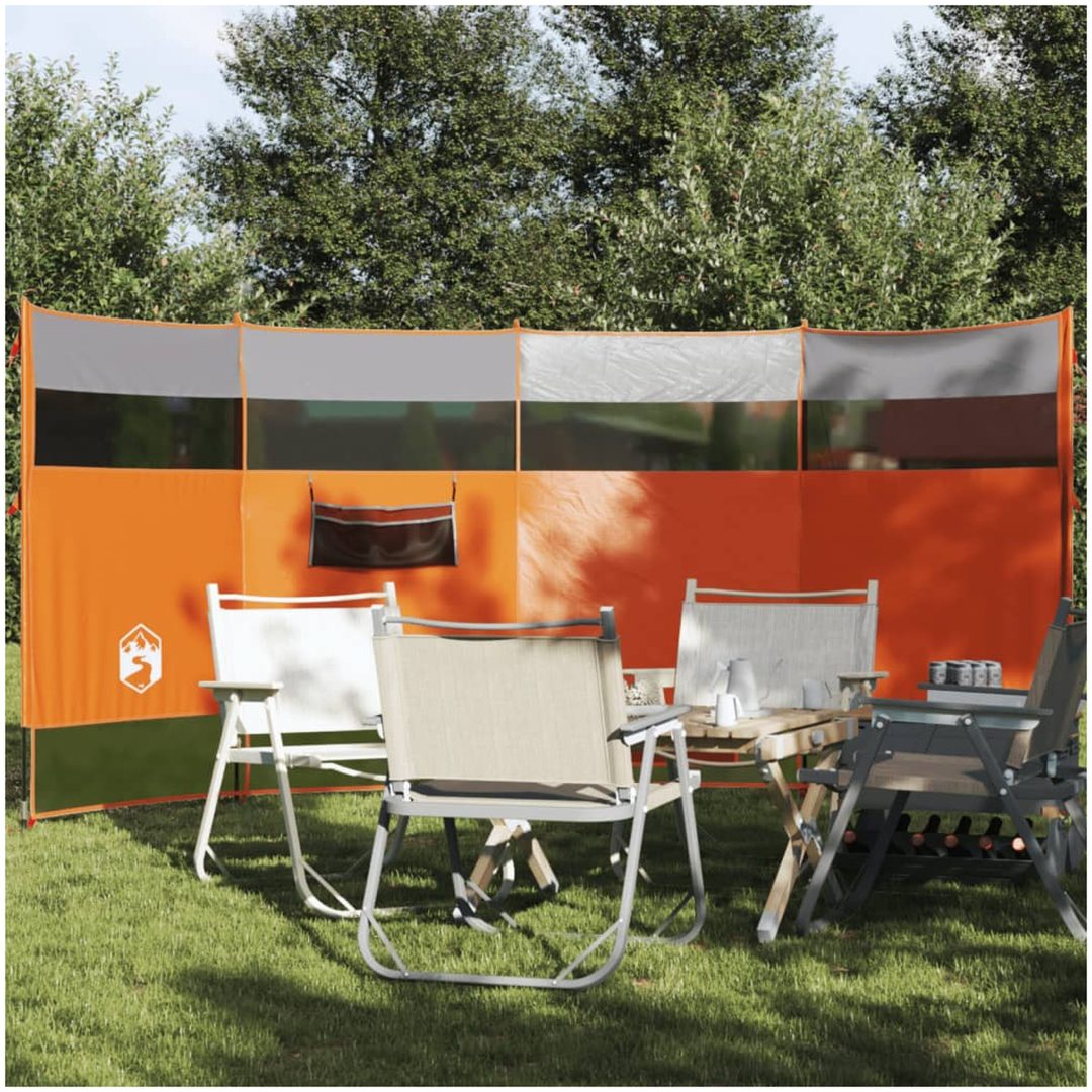 Vindskydd orange 366x152x152 cm vattentät vidaXL 366 x 152 cm