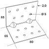 Vinkelbeslag Abs 65x65x2,0x80 FASTCC Beteckning: ABS – miniatyr 3