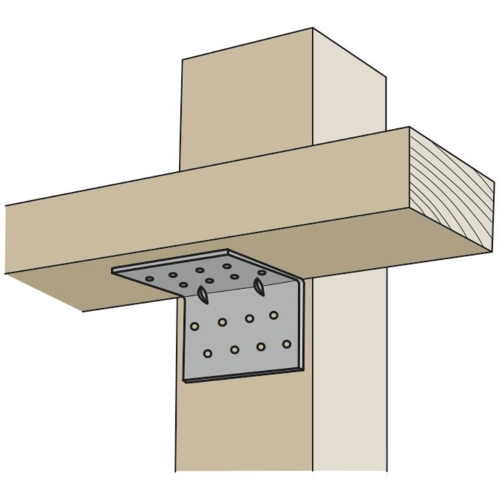 Vinkelbeslag Abs 65x65x2,0x80 FASTCC Beteckning: ABS – bild 2