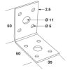 Vinkelbeslag Abv 50x50x2,5x35 FASTCC Beteckning: ABV – miniatyr 3
