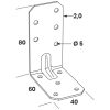Vinkelbeslag Abzr 80x60x2,0x40 FASTCC Beteckning: ABZR – miniatyr 3