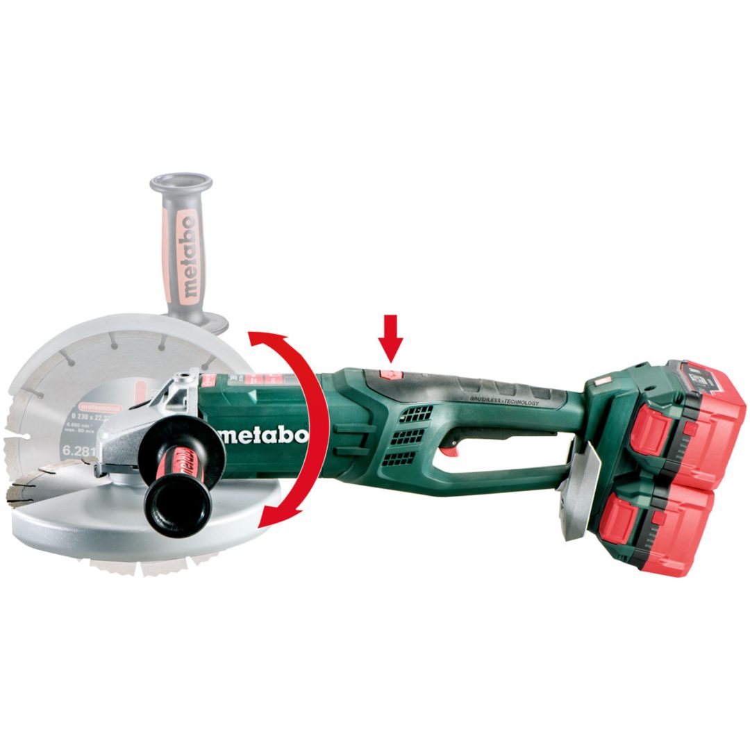 Vinkelslip 18V WPB 36-18 LTX BL 230 Utan Batteri METABO Utan Batteri – bild 3