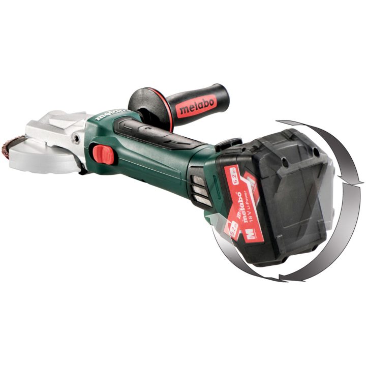 Vinkelslipmaskin Platt 18V WF 18 LTX 125 QUICK Utan Batteri METABO Utan Batteri – bild 3