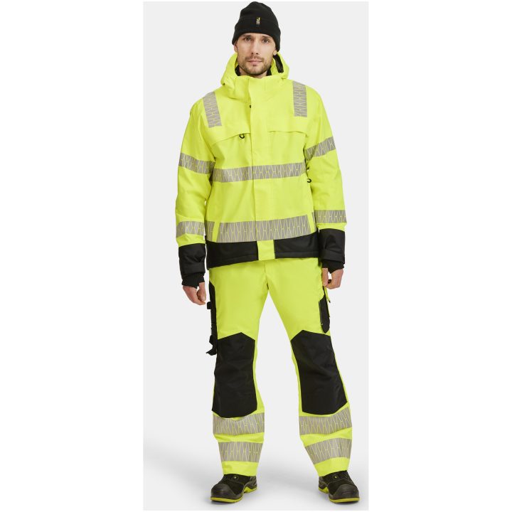 Vinterjacka 1235 Varsel Gul Svart Jobman – bild 13