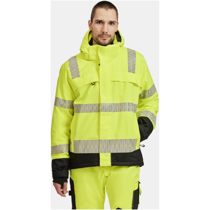 Vinterjacka 1235 Varsel Gul Svart Jobman – bild 18