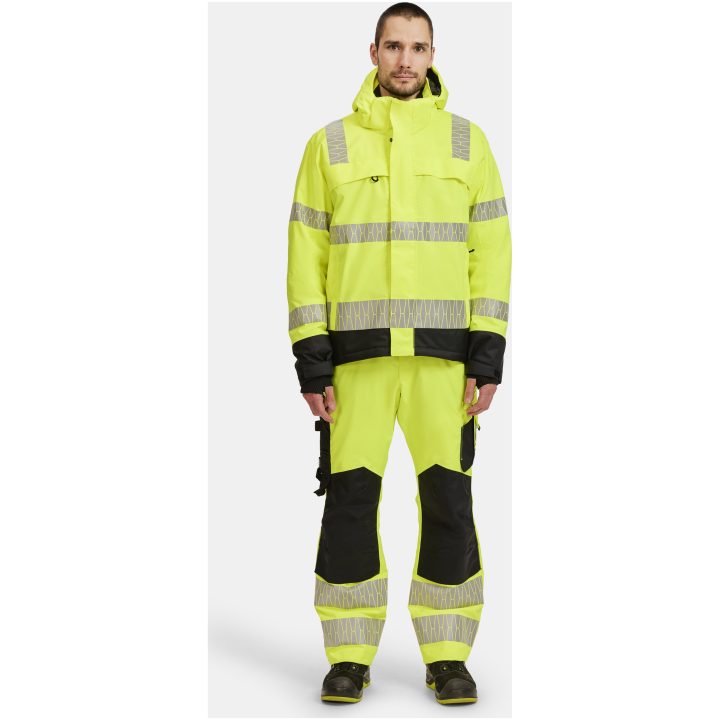 Vinterjacka 1235 Varsel Gul Svart Jobman – bild 19