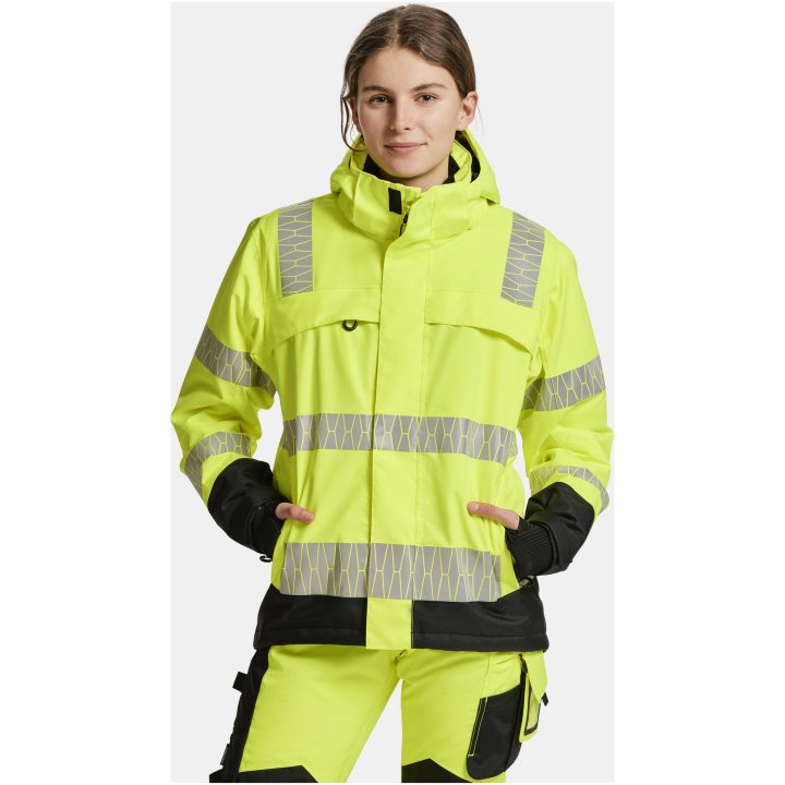 Vinterjacka 1235 Varsel Gul Svart Jobman – bild 7