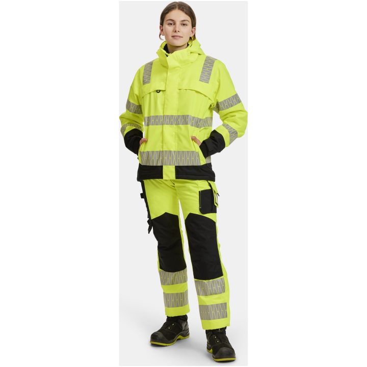 Vinterjacka 1235 Varsel Gul Svart Jobman – bild 8