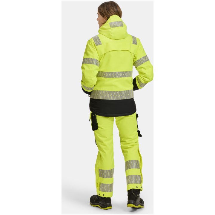 Vinterjacka 1235 Varsel Gul Svart Jobman – bild 10