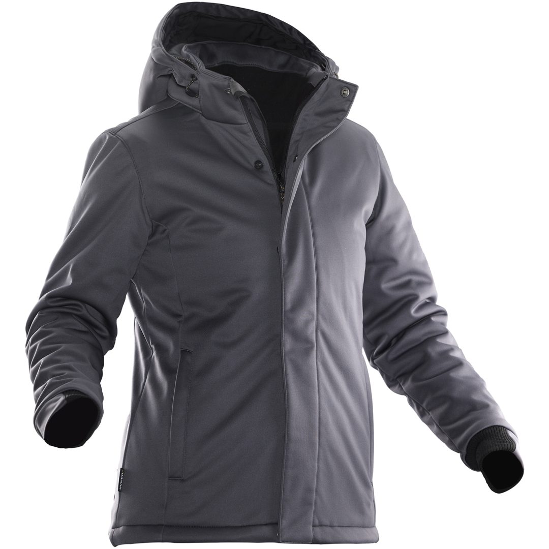 Vinterjacka Softshell Dam 1041 Technical Mörkgrå Jobman XXXL
