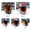 Visir HJ-09 Red Fire Iridium HJC – miniatyr 2