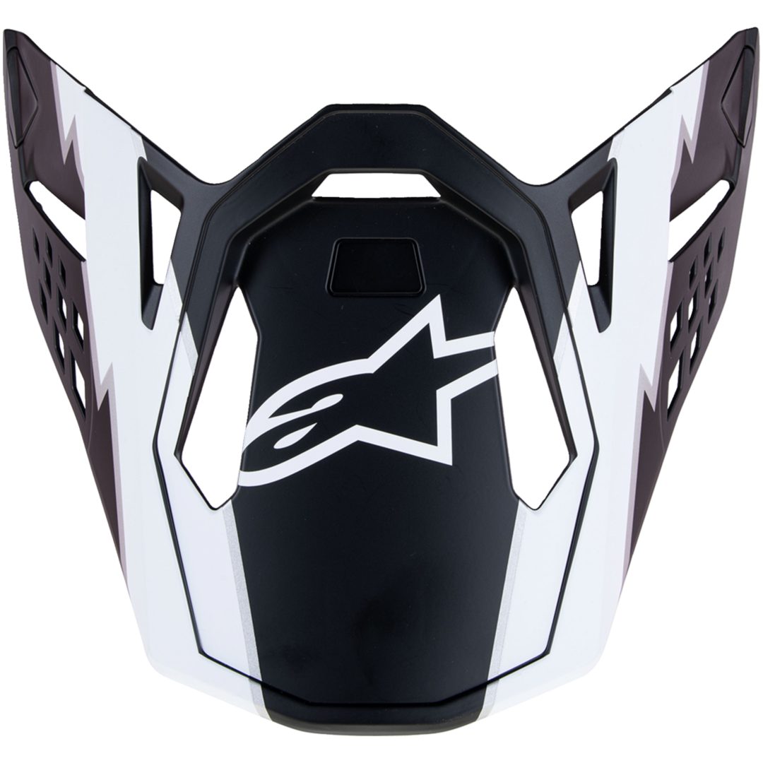 Visir Sm10 Ampr Svart/Vit ALPINESTARS Svart/Vit