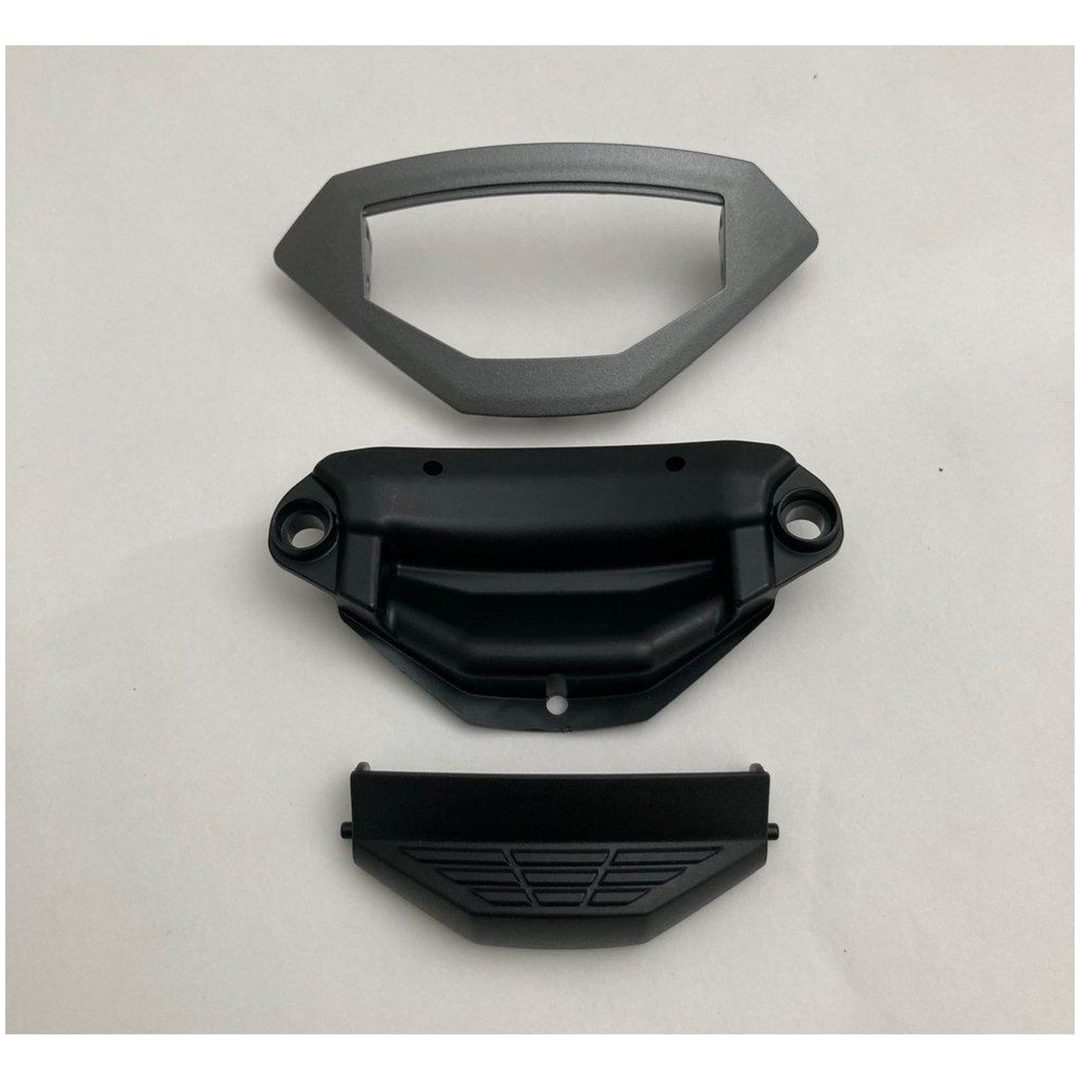 Visirventilation N44 Dark Inox Flat NOLAN