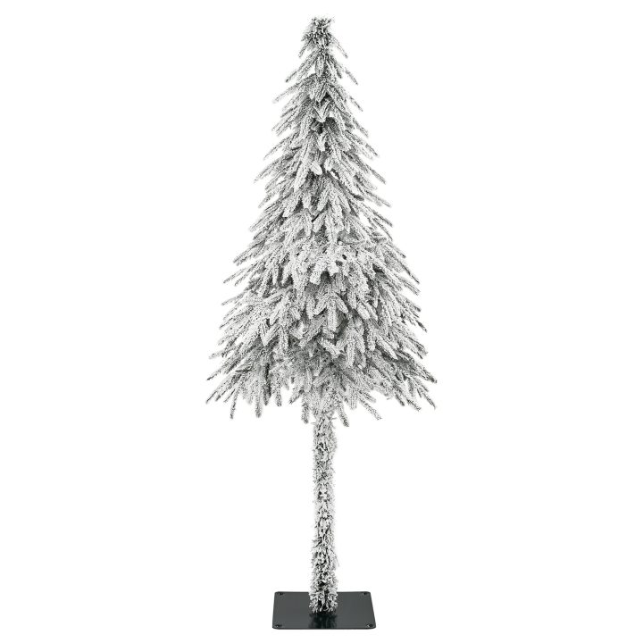Vit Julgran Vit PVC Kegelformad Minimalistisk vidaXL 150 cm – bild 2