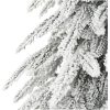 Vit Julgran Vit PVC Kegelformad Minimalistisk vidaXL 150 cm – miniatyr 4