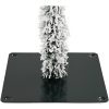 Vit Julgran Vit PVC Kegelformad Minimalistisk vidaXL 150 cm – miniatyr 5