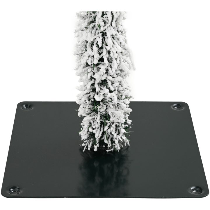 Vit Julgran Vit PVC Kegelformad Minimalistisk vidaXL 150 cm – bild 5