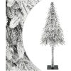 Vit Julgran Vit PVC Kegelformad Minimalistisk vidaXL 150 cm – miniatyr 1