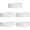 Vita Blomkruksset Vit Metall Blomkruka Cylindrisk Modern vidaXL Large – miniatyr 2
