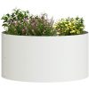 Vita metallkrukor Vit Metall Metallkrukor vidaXL 40 cm diameter – miniatyr 3